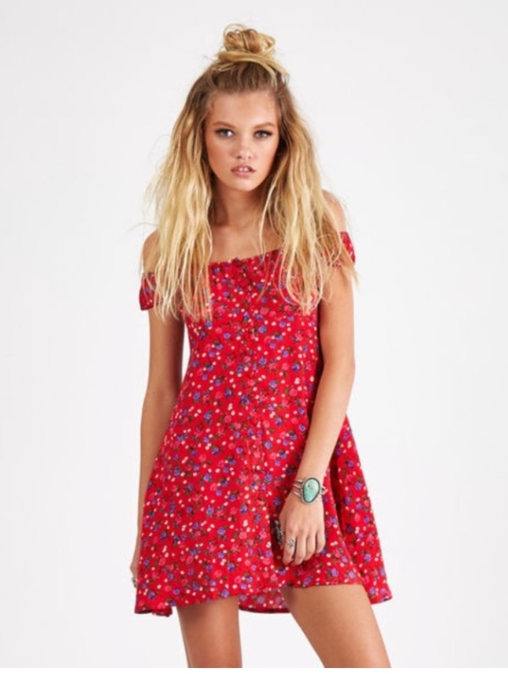 Spell Rambling Rose Mini Dress